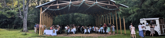 Piper and Leaf Headquarters Lacey Spring pole barn Decade dinner