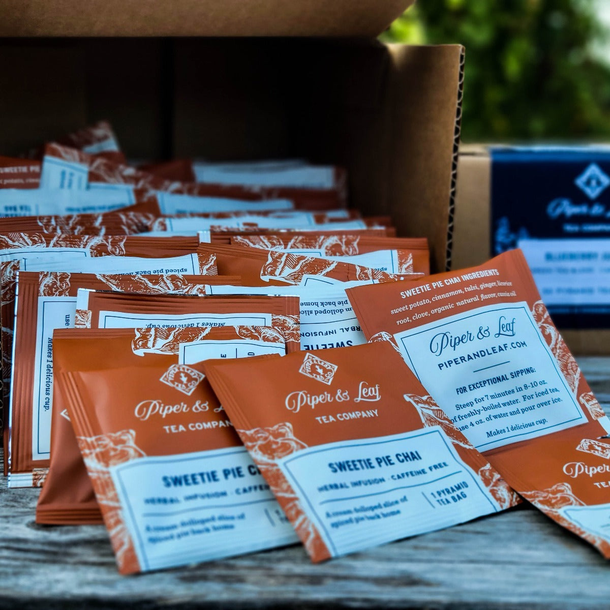 upclose look at our Sweetie Pie Chai envelopes