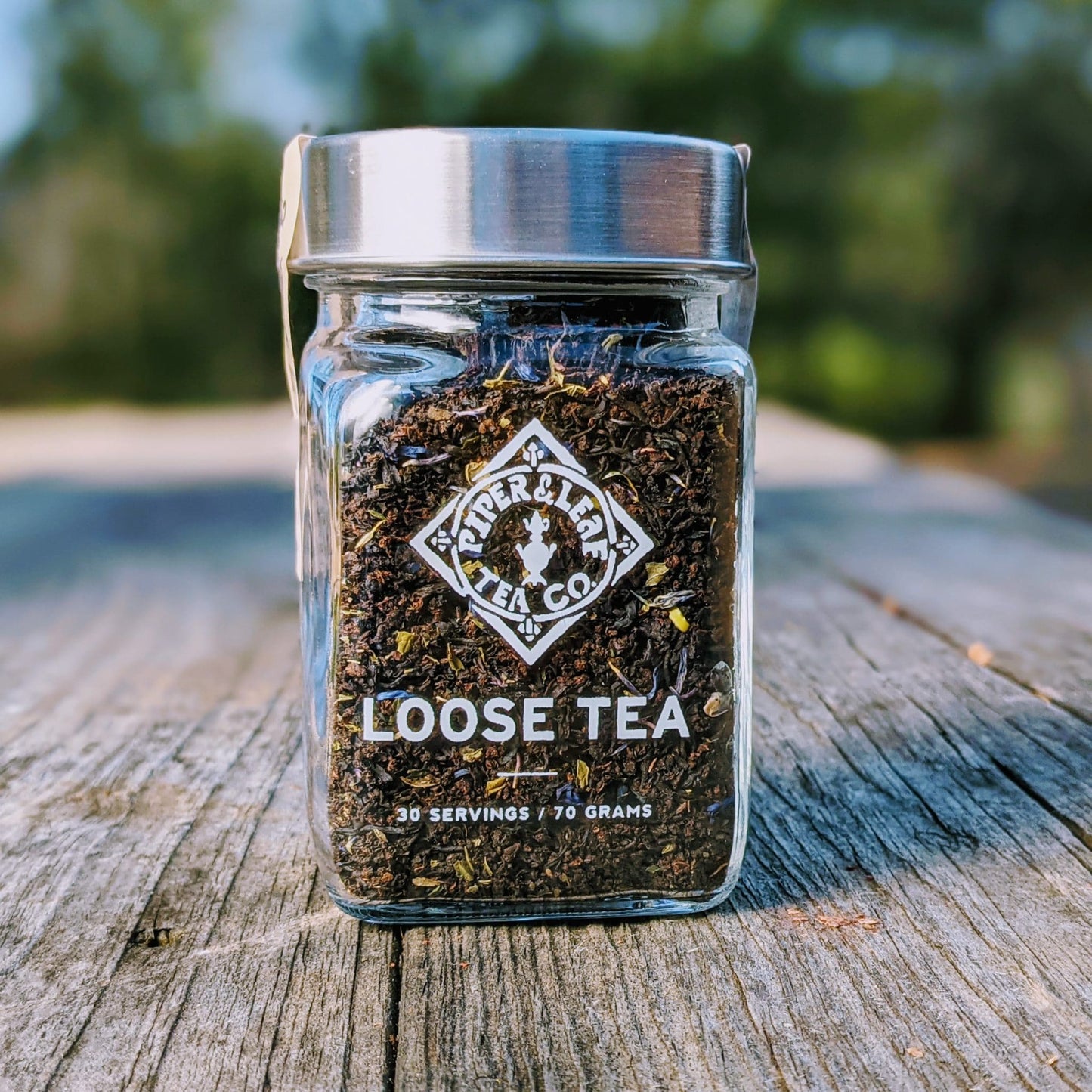 Front Porch Special glass jar of loose leaf