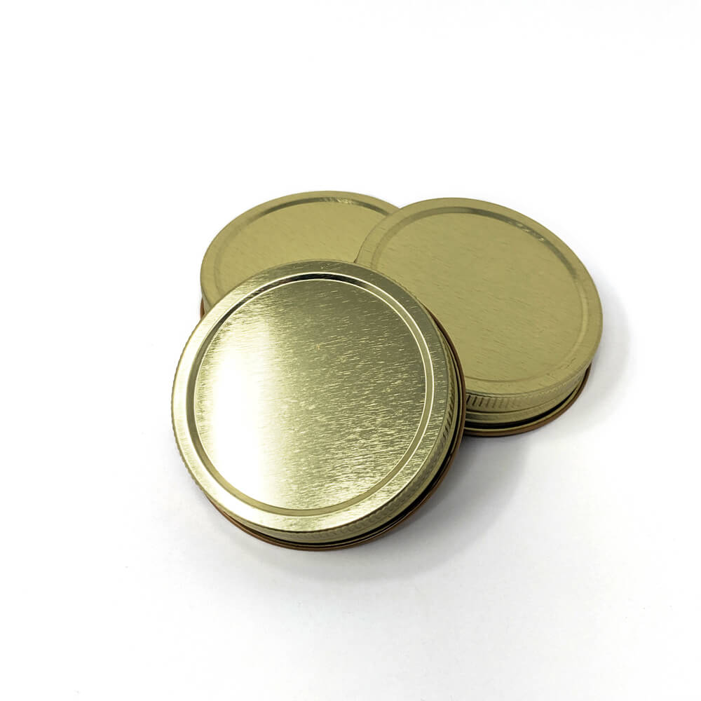 A 3 pack of solid mason jar lids