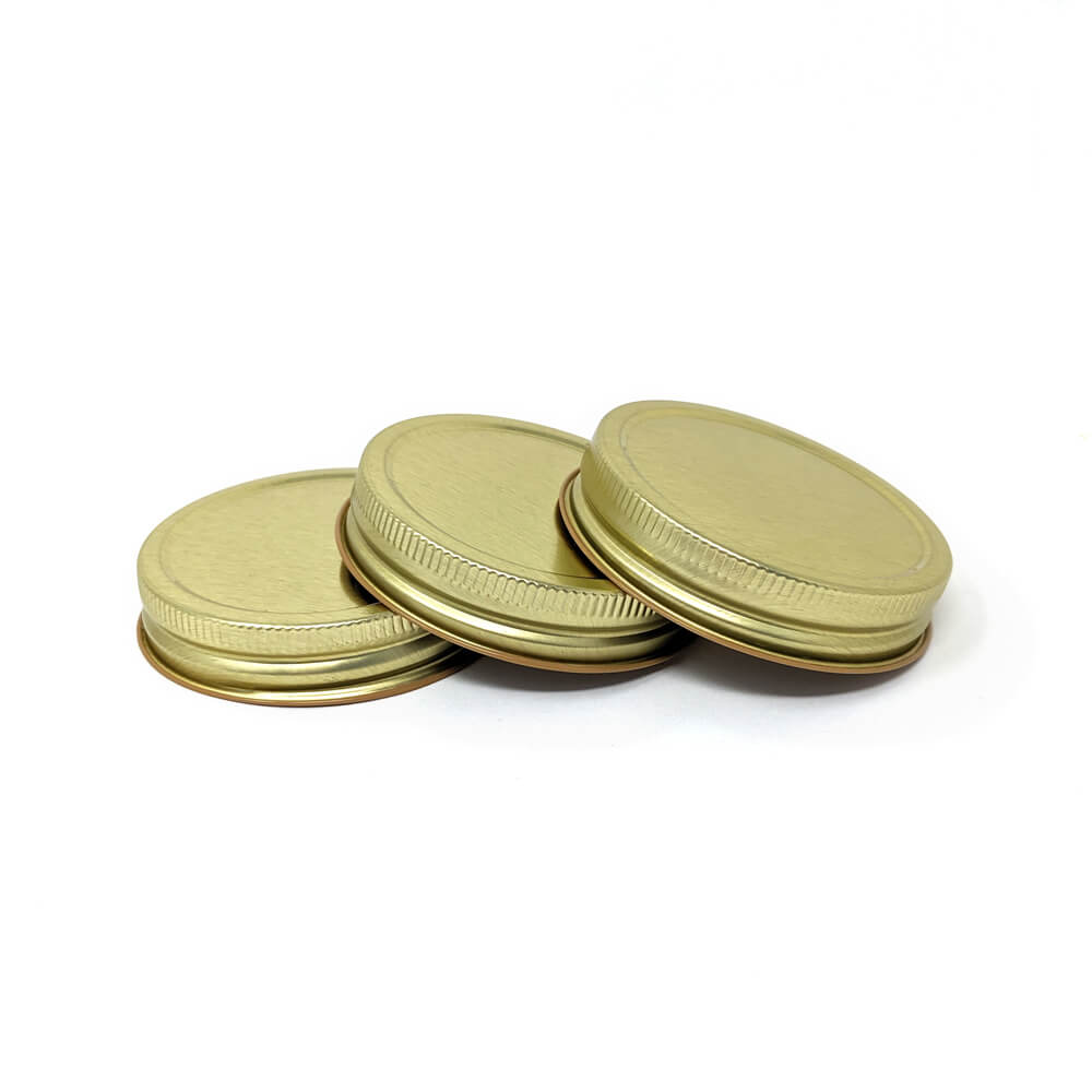 A 3 pack of solid mason jar lids