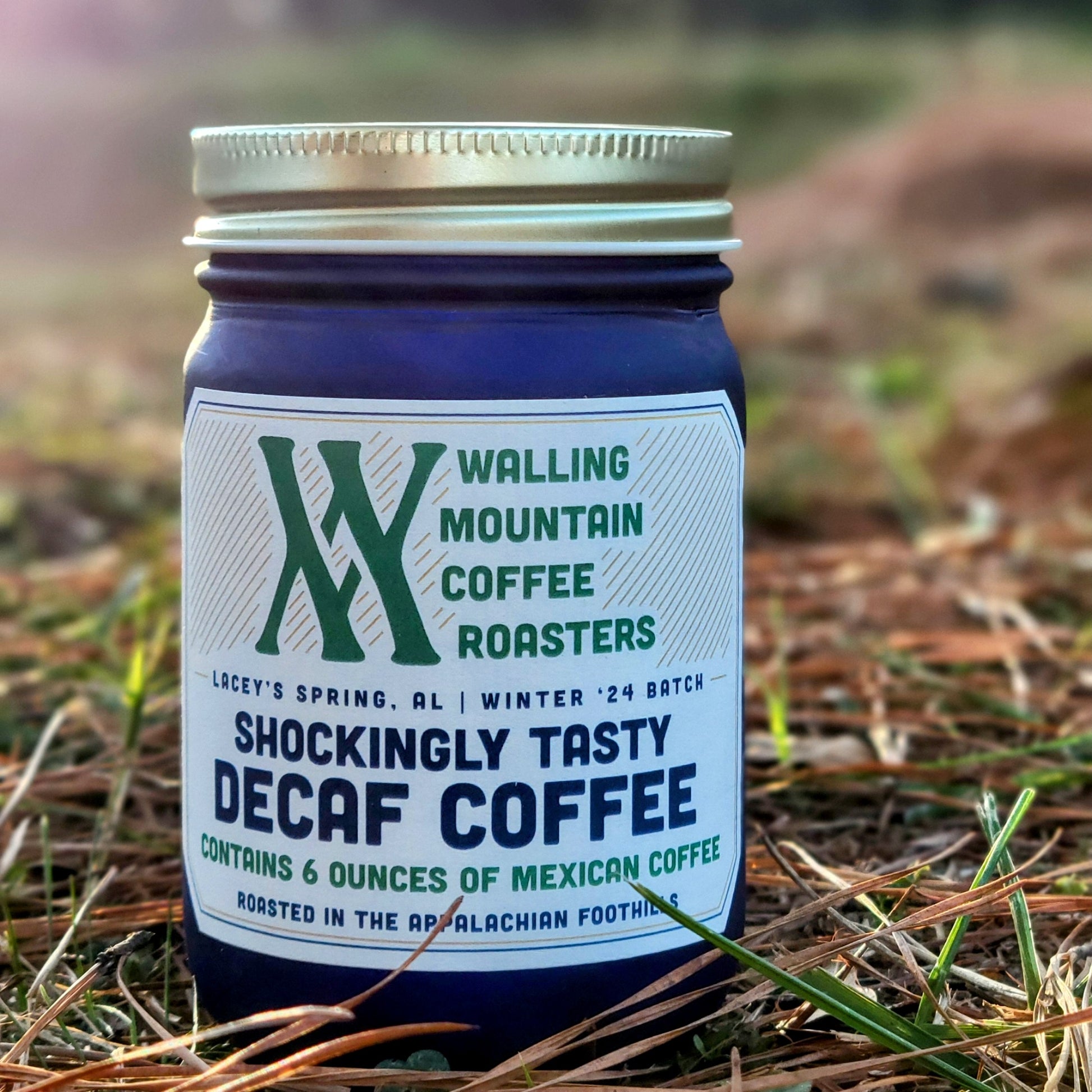 Walling Mtn. Coffee introduces their "Shockingly Tasty Decaf Coffee," a 6-ounce jar of exquisite Mexican coffee made using natural farming techniques and traditional roasting methods for an unmatched flavor experience.