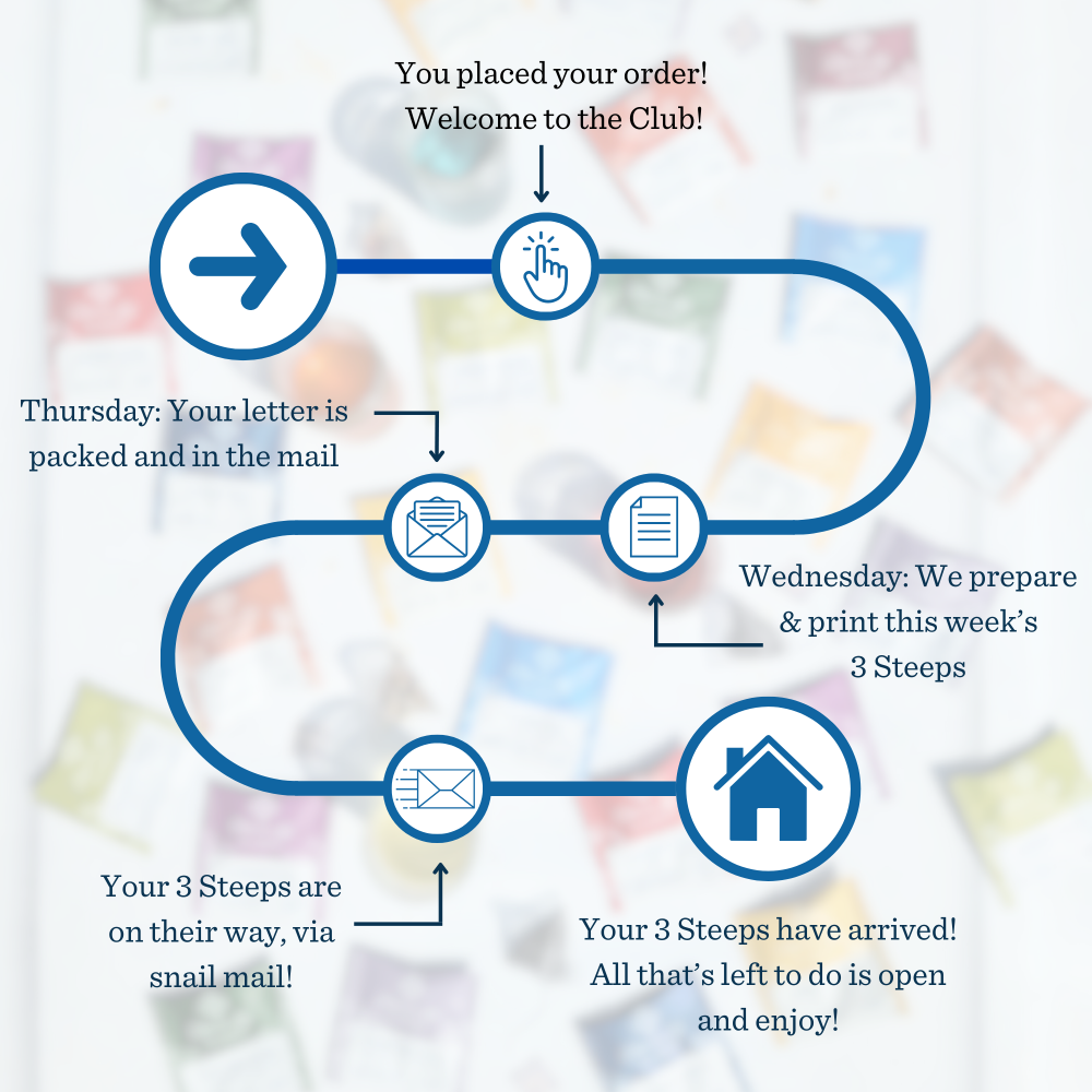 A diagram showing the process of a Piper & Leaf Tea Co 3 Steeps a Week Subscription mail campaign featuring limited time deals and a curated selection.