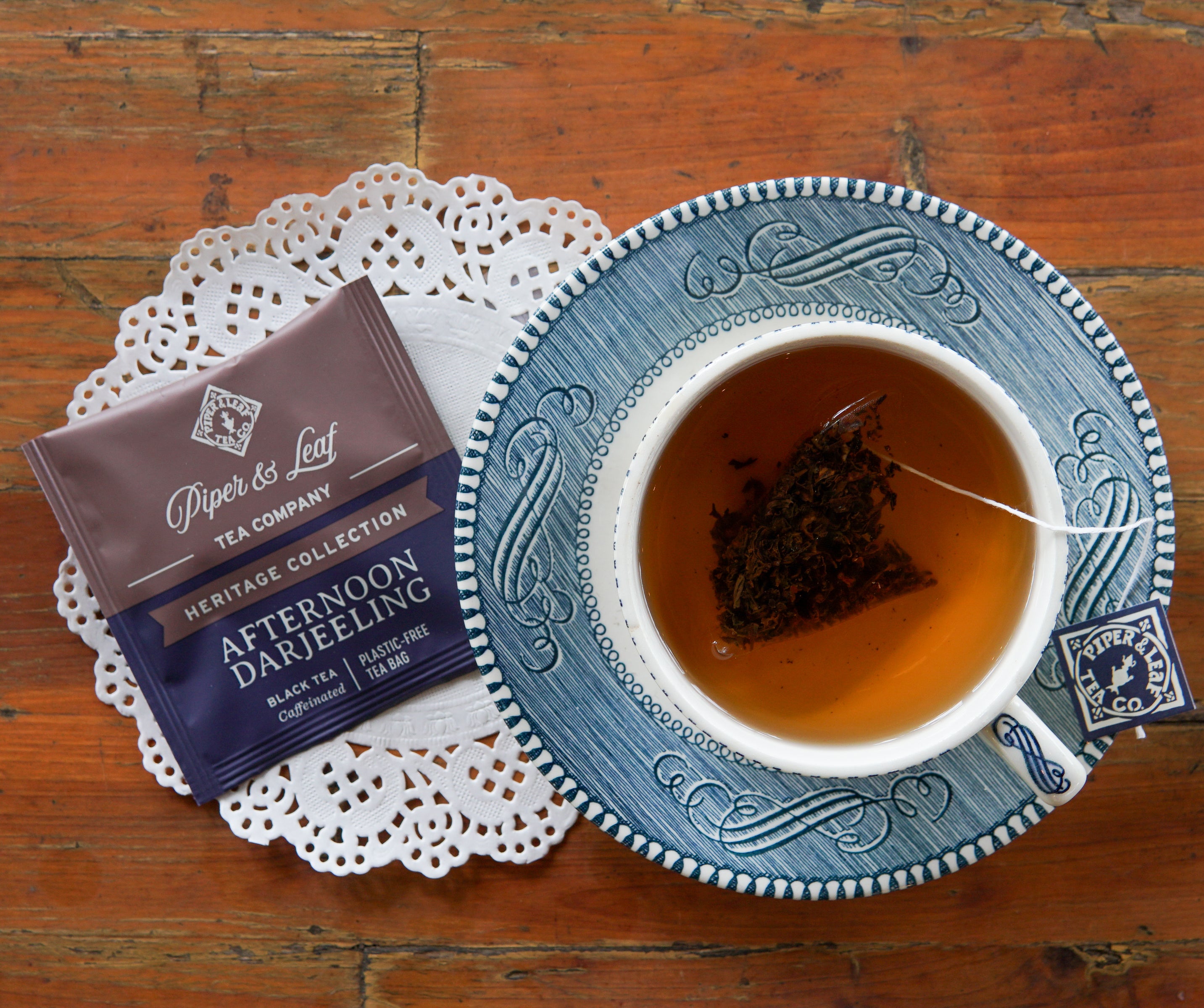 茶 SAN-CHA Presidents Darjeeling Tea Bags Afternoon Darjeeling 50ct Individually Wrapped Tea Bags – Piper