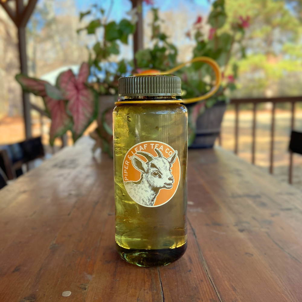 P&L nalgene tea bottle- kid edition in olive- goat logo