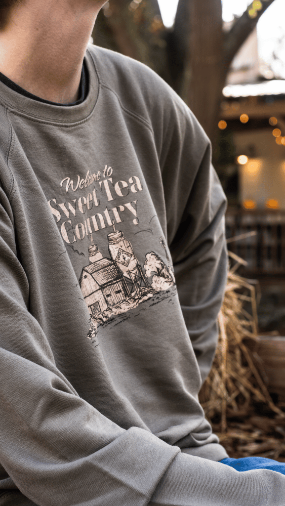 "Sweet Tea Country" Olive Sweatshirt