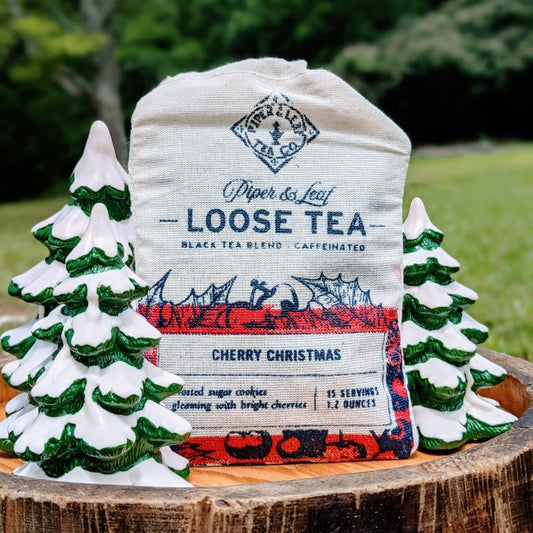 Cherry Christmas Muslin Bag of Loose Leaf Tea - 15 Servings