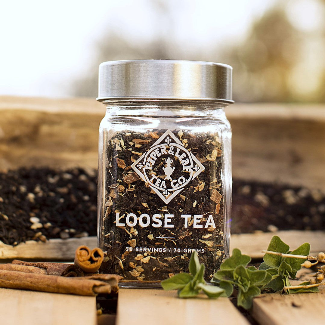 Sunrise Chai Glass Jar of Loose Leaf Tea - 30 Servings