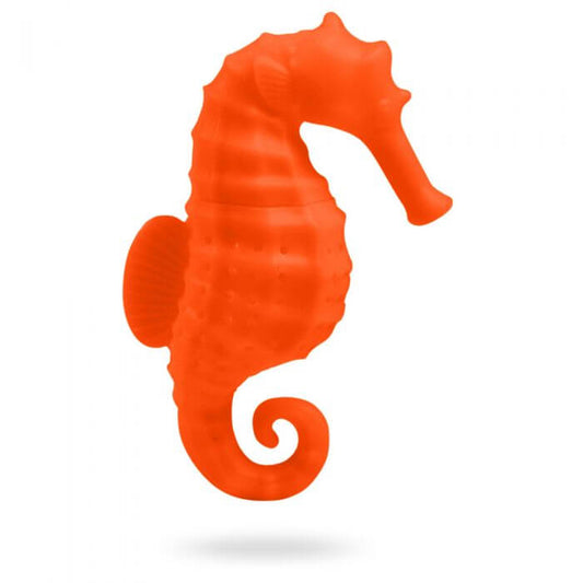 A seahorse shaped Fred-brand tea strainer: the TeaHorse