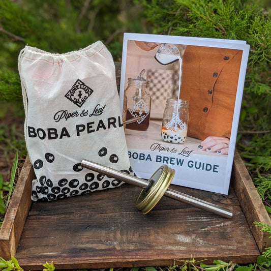 Boba Tea Lid for Mason Jar – Piper and Leaf Tea Co.