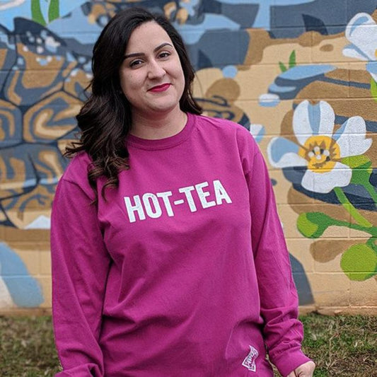 Piper & Leaf "Hot-Tea" Boysenberry Long Sleeve Comfort Colors Shirt